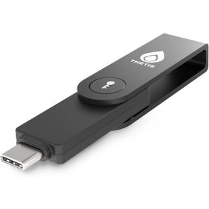 Thetis Pro-C FIDO2 Security Key Passkey Device with USB C & NFC, TOTP/HOTP Authenticator APP, FIDO 2.0 Two Factor Authentication 2FA MFA, Works with Windows/macOS/Linux/Gmail/Facebook/Dropbox/GitHub