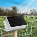 Solar Fence Charger, Briidea 5.6 Miles Solar Electric Fence Charger, 0.2 Joules, Preventing Predators from Intruding, IP66 Waterproof, Save Your Money