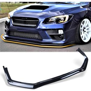 Front Bumper Lip Fit for 2015-2021 Subaru WRX STI Sedan Chin Splitter Spoiler Diffuser Protector Guard Wing Body Kit Air Dam Subaru WRX Accessories(Glossy Black)