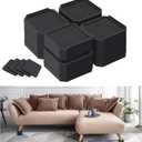 Heavy Duty Furniture Risers, Stackable Bed Risers, Adjustable Bed Raising Blocks, Elevation in Heights 3 Inch, for Sofa, Table, Chair, Couch, Washer, Support Up to 4000 lbs