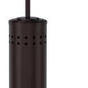 DOWRY Anti-Hand Off Toilet Plunger with Holder for Bathroom,Powerful Efficient Force Suction Cup,Heavy Duty, Deep Cleaning Bronze (18.7In)