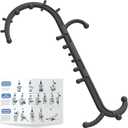 Back and Neck Massager for Pain Relief Deep Tissue, Upgraded Full Body Trigger Point Cane Massage Tools, Therapy Massage Stick Pressure Point Hook, Muscle Knot Remover Tool (Black)