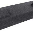 Atrend Bbox A184-12CP Dual 12" Sealed Carpeted Subwoofer Enclosure - Fits 2007 - 2020 Chevrolet/GMC Silverado/Sierra Crew Cab, Charcoal