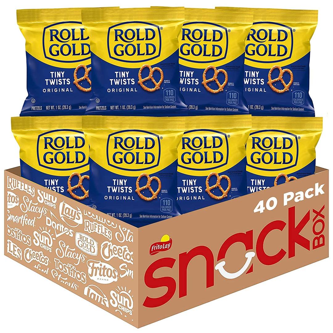 Rold Gold Pretzels, Tiny Twists, 1oz Bags (40 Pack) (EXP 02/24/26)