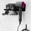 Hair Dryer Holder for Dyson Supersonic Airwrap Hair Dryer, Metal Blow Dryer Stand for Bathroom and Salon, Wall Mount Attachments Storage