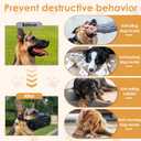 Dog Muzzle, Silicone Dog Muzzle, Durable, Breathable, Anti Bite, Anti Barking, Allow for Drinking Water, Adjustable Strap, Suitable for Dogs (Black, XL)