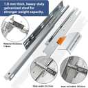 ToBeGreat 1 Pair Undermount Drawer Slides 18 Inch 80 lb Load Capacity Soft Close Full Extension Ball Bearing Hidden Bottom Mount Rails Locking Devices Concealed Runners(with Bracket)