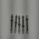 LIONMAX Stainless Steel Concrete Anchor Bolts 3/8" x 3-3/4 Inch, 6-Pack Wedge Anchors for Concrete Cement Wall Base Bracket, Rust and Corrosion Resistant