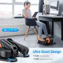 GUGTTR Under Desk Elliptical Machine, Electric Elliptical Leg Exerciser for Seniors Fully Assembled, Quiet & Portable Electric Seated Pedal Exerciser with Remote Control & 12 Adjustable Speeds