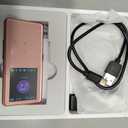 RUIZU 64GB MP3 Player with Bluetooth 5.3, 1.8" Screen Portable Music Player, FM Radio, Voice Recording, EBook, Shuffle Single Loop, 80H Digital Audio Video Playback, Lightweight, Support 128GB TF Card (Pink)