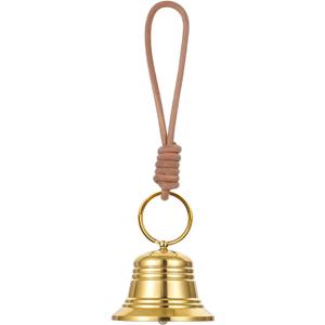 Small Brass Hanging Bell for Door Knob Decoration Vintage Small Hanging Bell for Door Knob Gold Brass Bells for Home Garden Decor Shopkeepers Bells on Rope Garden Decoration