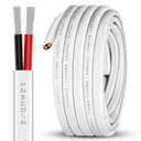 12 Gauge 30ft Marine Wire,2 Core Insulated Duplex Marine Grade Wire Tinned Copper Standard Electrical Wire Outdoor for Boat/Maine/Automotive/RV/Camper/Trailer, White