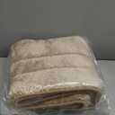 COSY HOMEER Bathroom Rugs Mat 24x70 Absorbent Non-Slip Bath Mat, Plush Shaggy Bathroom Runner, Machine Washable Large Soft Bath Mats for Bath Floor,Tub and Shower,Beige (2' x 5'10" (Oval))