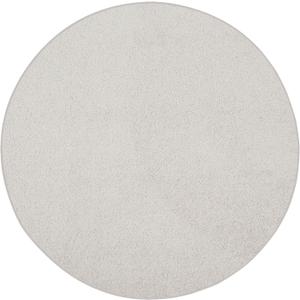 Bright House Solid Color Round Shape Area Rugs Off White - 2' Round, Indoor, Stain & Fade Resistant, Perfect for Living Room, Bedroom, Dining Room, Entryway, Doorway, Pet & Kids Friendly Rug, Wedding
