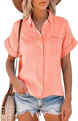 Shebote Shirt Coral Size S, Pink