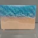 Batianda Design Case for M1 MacBook Air 13 Inch Model A2337 A2179 A1932 2021 2020 2019 Release,3D Painted Landscape Series Hard Shell with Keyboard Cover & Screen Protector, Beach