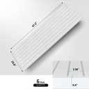 6 Pack 47.2"x23.6" Acoustic Panels, Sound Absorbing Panels, White