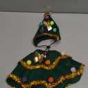 cyeollo Dog Christmas Costume Cute Christmas Tree Outfit Pet Dog Clothes Puppy Xmas Costumes for Small Dogs, Green S