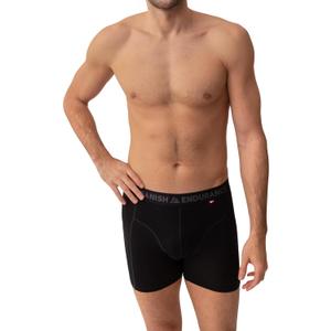 DANISH ENDURANCE Men's Merino Wool Boxer Briefs (2-Pack) Odor-Resistant, Breathable & Sweat-Wicking, Optional Fly (3XL, Black Melange)