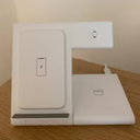 Wireless Charger Stand 3 in 1 Foldable Charging Station for iPhone 16 15 14 13 12 11 Pro Max Apple Watch 10 9 8 7 6 5 Airpods 4 3 2 Pro (White)