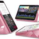ESR for iPad Pro 13 Inch Case (M5/M4) 2025/2024, Rotating Case with Removable Magnetic Cover, Adjustable Portrait/Landscape Stand with Raised Screen View, 9 Standing Angles, Shift Series, Pink