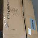 Lerliuo Large Printer Stand with Storage, 23.6"W x 18.9"D x 30.2"H, 5-Adjustable Shelf Heights Mobile 3 Tier Table with Lockable Wheels, Industrial Rolling Printer Cart, Black Stands for Home Office