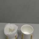 2pcs Sturdy Cutlery Holder White Ceramic With Metal Bracket Robust Silverware Caddy For Countertop - Spoon Holder Silverware Caddy