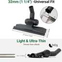 EZ SPARES Ultra-Thin 2cm Vacuum Brush Head 1.25 Inch (32mm) Universal Replacement for Cleaning Under Bed & Furniture, Compatible with Hoover, Bissell, Eureka, Royal, Dirt Devil, Rainbow
