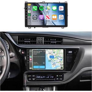 Android 15 4G+64G Radio for Toyota Corolla 2017 2018 2019 Car Stereo with Wireless Carplay Android Auto,5.0 Bluetooth DSP 32EQ,9inch 1280x720P IPS Touch Screen,FM/RDS GPS WiFi IP69K AHD Backup Camera