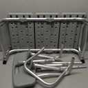 Drive Medical 12011KD-1 Tub Transfer Bench For Bathtub, Height Adjustable Shower Bench with Backrest, Shower Shower Chair Bath Seat for Elderly, Seniors, Arm Support for Transfer, 400 Weight Cap