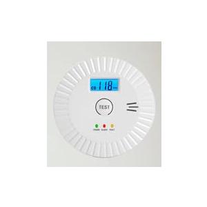Smoke Detector Carbon Monoxide Gas Alarm, Fire Carbon Monoxide (CO) Detector 2 in 1 with Digital Display and Sound Light Alarm, Battery Operated Suitable for Bedroom Warehouse Kitchen or RV Travel 2Pcs