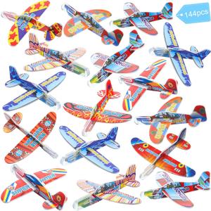 Libima 144 Pcs Foam Airplanes Toy for Kids Bulk Glider Planes Outdoor Flying Toys Airplane Party Favors Individually Wrapped Foam Plane Kit for Birthday Party Carnival Classroom Prizes Libima 144 Pcs Foam Airplanes Toy for Kids Bulk Glider Planes Outdoor Flying Toys Airplane Party Favors Individually Wrapped Foam Plane Kit for Birthday Party Carnival Classroom Prizes