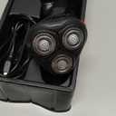 Cordless Men's Electric Razor, 3-in-1 Waterproof Shaver for Beard, Nose, and Sideburns with Turbo Speed Motor - Ceramic Black