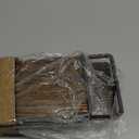 Meangood Floating Shelves Wall Mounted Set of 2, Towel Bar Rustic Wood Wall Storage Shelves for Bedroom,Living Room,Bathroom, Kitchen Rustic Brown (2+1 Pack)