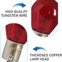10 PCS 1156 Turn Signal Bulb, 12V 21W BA15S Turn Signal Lamp, High Brightness Long Life Miniature Bulb, for Cars Motorcycles (Red)