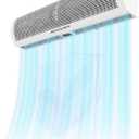 36 Inch Air Curtains for Doors, Wall Mounted Commercial Air Door Fan with Door Magnetic Switch for Home Restaurant Garage Store, 2 Speeds, High Power, Slim & Easy Installation