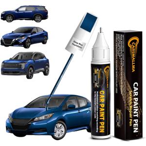 RAY Deep Blue Pearl Car Touch Up Paint for Nissan, Color Accurate Car Paint Scratch Repair Pen Kit Quick & Easy Fix Vehicle Chips and Automotive Nicks Scuff (RAY Deep Blue Pearl for 370Z/Altima/Frontier/GT-R/Leaf/Maxima/Murano/Sentra/Titan/Titan-XD/Versa/Versa-Note)