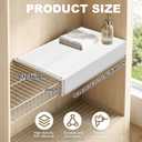 5 Pcs Wire Rack Covers 28x12x3 inch PVC Pantry Shelf Cover 0.31 inch Thick Removable Closet Wire Rack Shelf Covers,Decoration Kitchen Bathroom Office Shelving(White Birch Color,28x12x3inch)