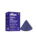 Ethique Purple Conditioner Bar for toning brassy hair - Plastic-Free, Cruelty-Free, Vegan, 2.12 oz - Formerly Tone it Down