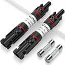 Vansdon 2PCS 15A Solar Fuse Holder Inline，Solar PV Fuse Holder,Waterproof Solar Fuse Connector for Solar Panel and Solar Controller