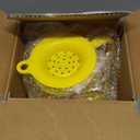 Ecolution Patented Micro-Pop Microwave Popcorn Popper with Temperature Safe Glass, 3-in-1 Lid Measures Kernels and Melts Butter, Made Without BPA, Dishwasher Safe, 1.5-Quart, Yellow