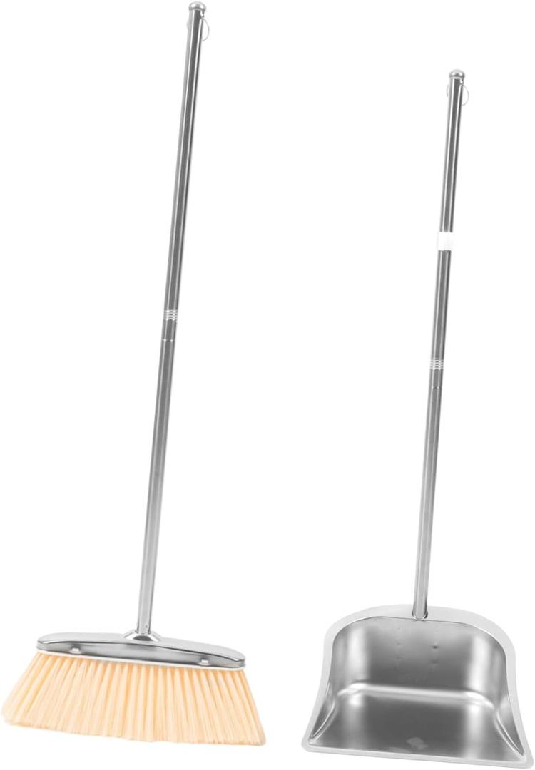 120cm Vertical Broom Dustpan Home Cleaning Broom Kit for Efficient Dust Removal