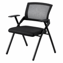Youhauchair Mesh Office Chair, Ergonomic Home Office Desk Chairs with Flip-up Arms and Lumbar Support, Height Adjustable, Black