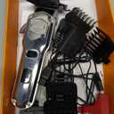 oneisall Dog Clippers for Grooming for Thick Heavy Coats/Low Noise Rechargeable Cordless Pet Shaver with Stainless Steel Blade/Waterproof Dog Shaver for Dogs Pets and Animals (Silver)