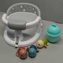 Baby Bath Seat for Babies 6 Months & up,Baby Bathtub Chair,Non-Slip Toddler Bath Support,Sit Up Bath Seat for Baby,Safe Infant & Newborn Bathtub Chair with Soft Cushion,Gray (GREY)