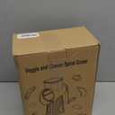 Rotary Cheese Grater with Handle: 5 in 1 Cheese Grater Hand Crank Cheese Shredder with Strong Suction Base Kitchen Vegetable Slicer with 5 Interchangeable Blades, Storage Box, Green