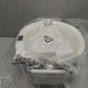 Himold Collapsible Baby Bathtub for Newborn to Toddler 0-36 Months, Spacious Foldable Infant Bath Tub with Thermometer, Cushion & Drain Hole, Portable Travel Tub Grey