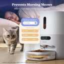 Automatic Cat Feeder, WiFi & Smart Scale, Remote Feeding
Tracks Pet's Food Intake, 3.6L Timed Food Dispenser, Up to 10 Meals Per Day, Dual Power Supply, Stainless Steel Bowl