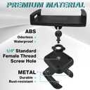 BestEvMod Seat Back Second Row Anchor 1/4 Screw Mount Phone Holder Tablet Mag Safe Compatible with 2022-2024 2025 2026 Rivian R1T&R1S Backseat fits All Phones&Android 360 Adjustable(Tablet Holder)