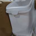 VEVOR 27 Gallon food storage containers 500 Cup Ingredient Bin with Scoop and Sliding Lid Commercial Food Container Ideal for rice storage, dog food container, flour, and sugar containers, White